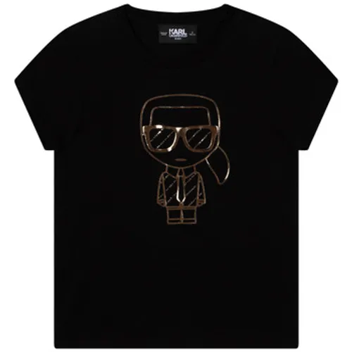 Karl Lagerfeld  Z15386-09B  girls's Children's T shirt in Black