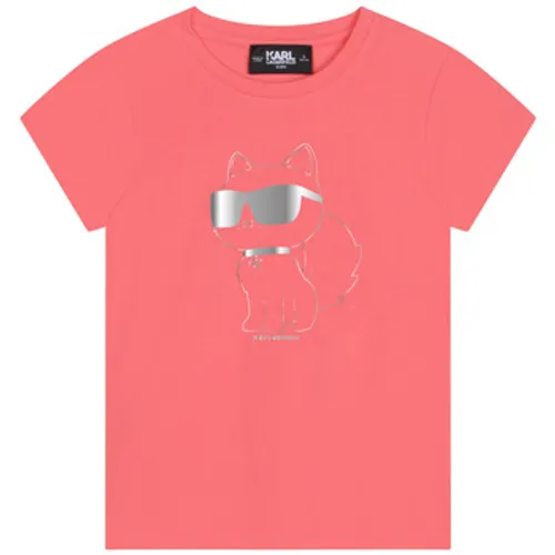 Karl Lagerfeld  Z15413-43D-C  girls's Children's T shirt in Red