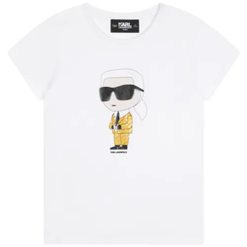 Karl Lagerfeld  Z15417-N05-B  girls's Children's T shirt in White