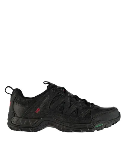 Karrimor Mens Summit Leather Walking Lace Up Outdoor Shoes - Black
