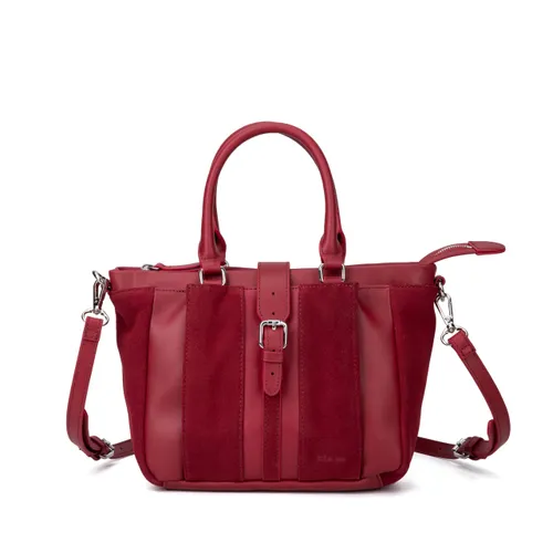 Kate Lee Women's Red Mini Lynah Leather Handbag Dark