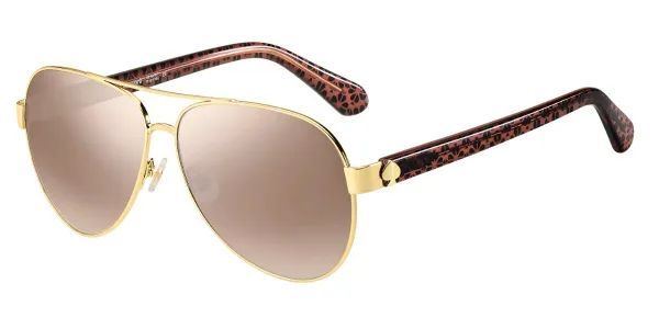 Kate Spade Geneva/S EYR/NQ Women's Sunglasses Gold Size 59