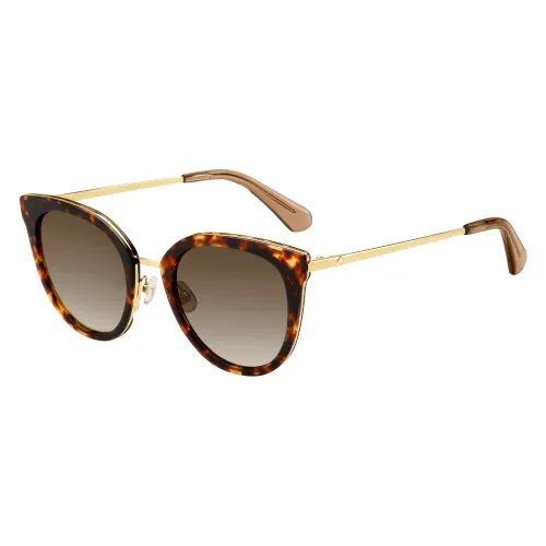 Kate Spade , Jazzlyn/S Sunglasses in Havana Gold/Brown ,Brown female, Sizes: