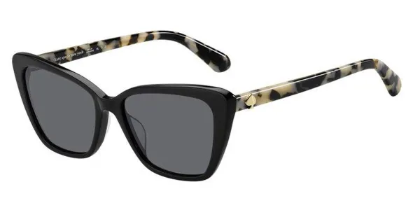 Kate Spade Lucca/G/S 807/M9 Women's Sunglasses Black Size 55
