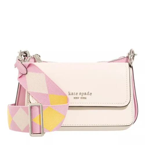 Kate Spade New York Crossbody Bags - Double Up Colorblocked Saffiano Leather - rose - Crossbody Bags for ladies