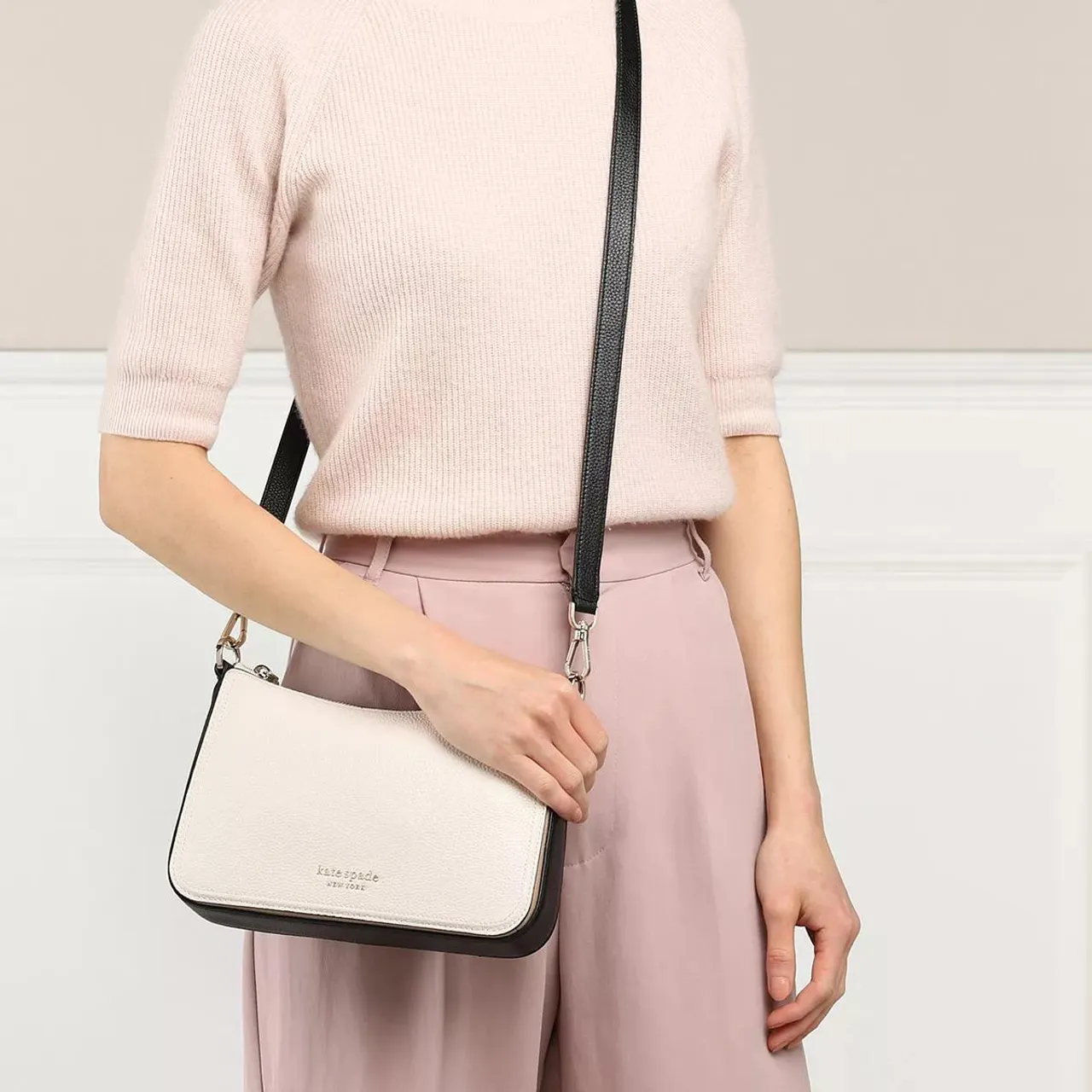 Kate Spade New York Crossbody Bags - Hudson Colorblocked Medium Convertible Crossbody - white - Crossbody Bags for ladies