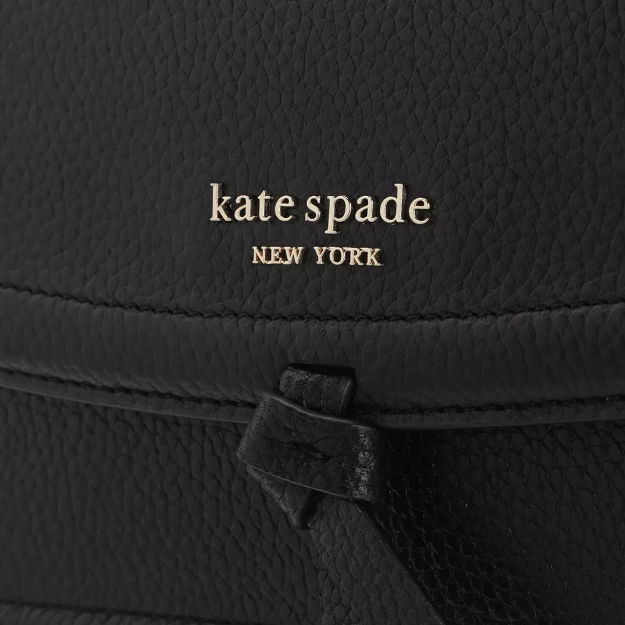 Kate Spade New York Crossbody Bags - Knott Pebbled Leather - black - Crossbody Bags for ladies