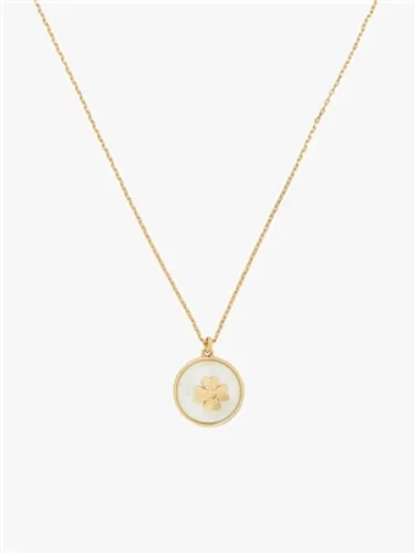 Kate Spade New York Gold Clover Pearl Necklace - 41cm