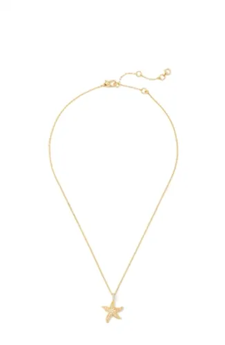 Kate Spade New York Gold Crystal Starfish Necklace - Gold