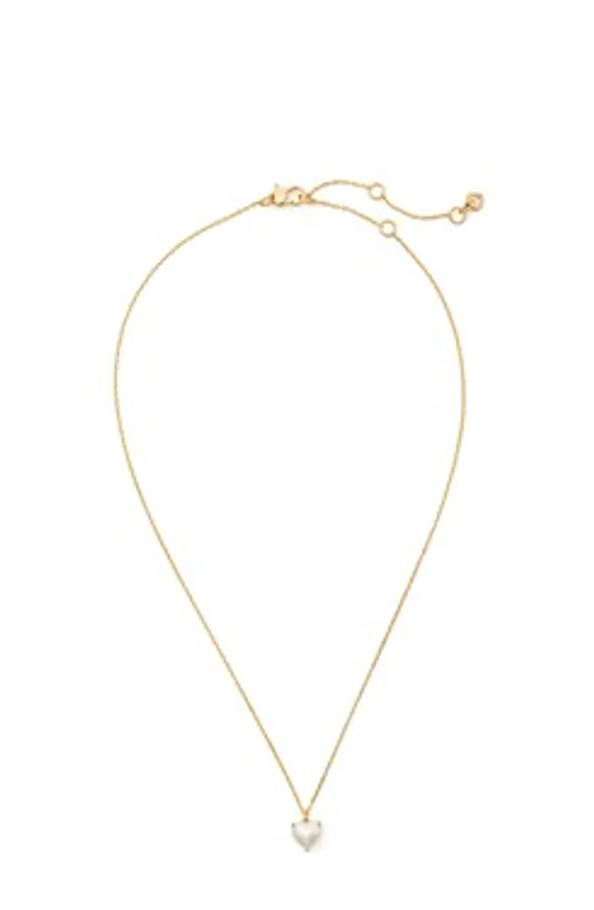 Kate Spade New York Gold Pearl Heart Necklace - Gold