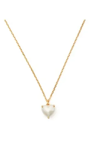 Kate Spade New York Gold Pearl Heart Necklace - Gold