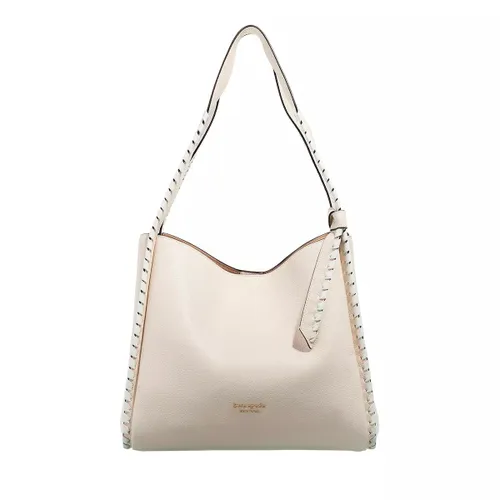 Kate Spade New York Hobo Bags - Knott Whipstitched Pebbled Leather Large Shoulder - beige - Hobo Bags for ladies