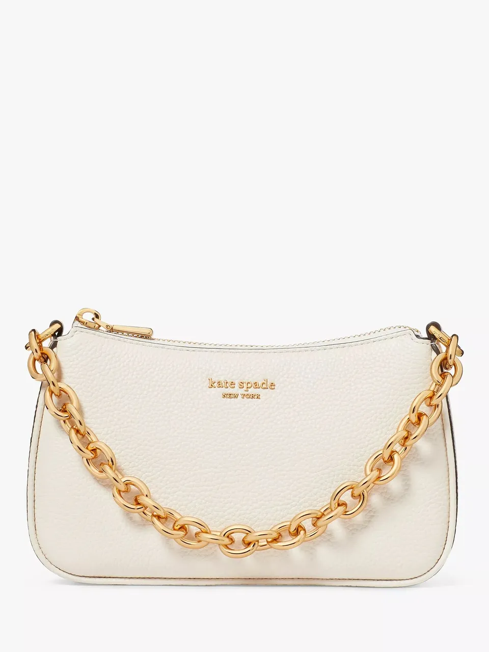 kate spade new york Jolie Pebbled Leather Cross Body Bag - Parchment - Female