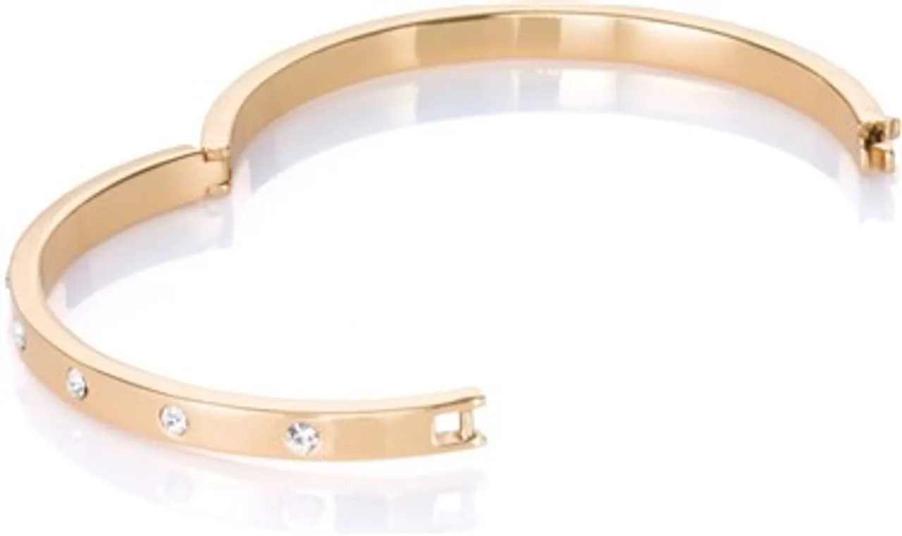 Kate Spade New York Set In Stone Metal Hinged Gold Bangle - One Size