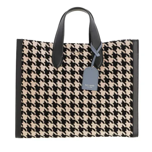 Kate Spade New York Travel Bags - Manhattan Houndstooth Chenille Fabric Large Tote - beige - Travel Bags for ladies