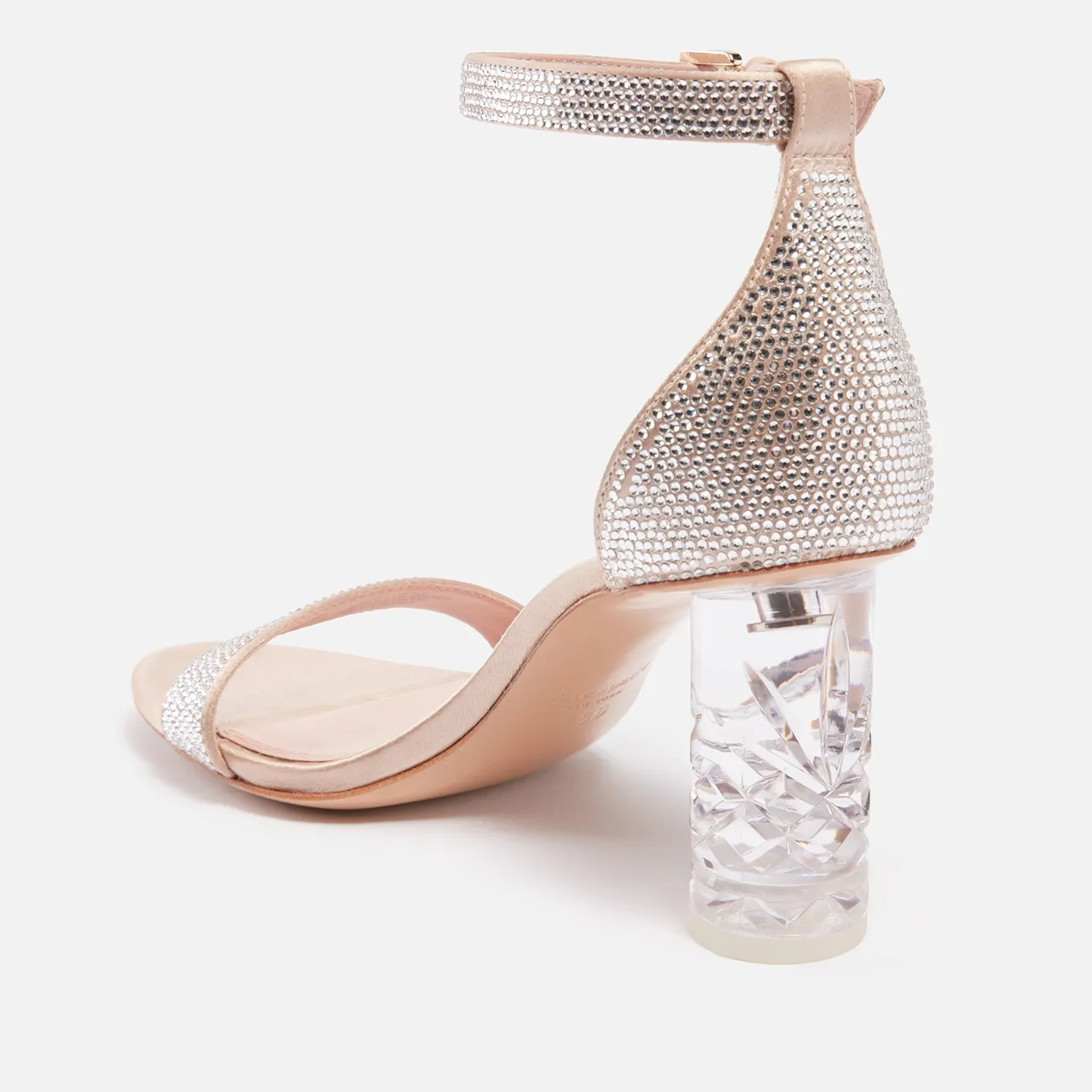Kate Spade New York Women's Alora Pave Embellished Satin Sandals