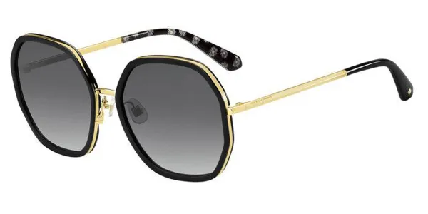Kate Spade Nicola/G/S RHL/9O Women's Sunglasses Black Size 58
