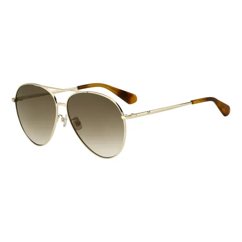 Kate Spade , Pale Gold/Brown Shaded Sunglasses ,Yellow female, Sizes: