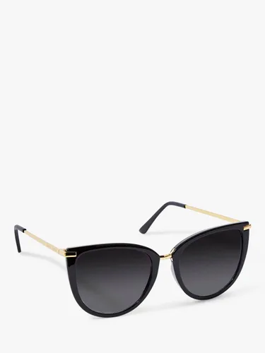Katie Loxton Sardinia Sunglasses, Black - Black - Female