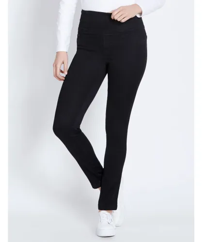 Katies Womens Full Length Skinny Shape And Curve Denim Jeans - Black