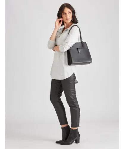 Katies Womens Tonal Tote Bag - Black - One Size