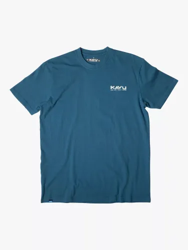 KAVU Paddle Out Organic Cotton T-Shirt, Blue - Blue - Male