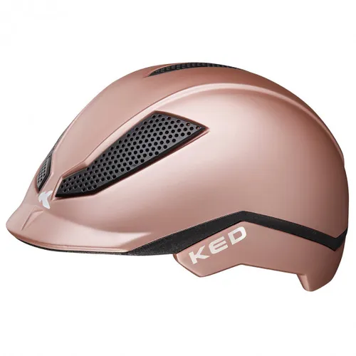 KED - Kid's Pina - Bike helmet size S - 50-53 cm, brown/pink