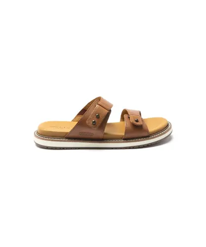 Keen 61 Womens Lana Slide Sandals - Tan Leather