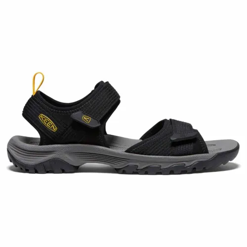 Keen Mens Targhee III Open Toe H2 Sandals: Black/Yellow: 7