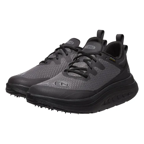 Keen Mens WK400 Waterproof Trail Running Shoes (Black / Black)