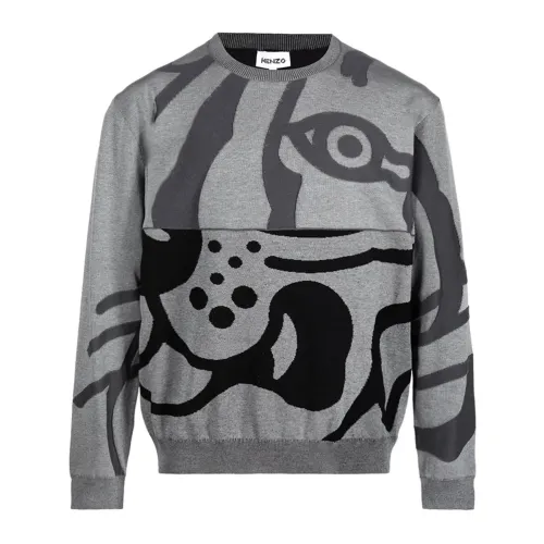 Kenzo , Abstract Tiger Sweatshirt ,Multicolor male, Sizes:
