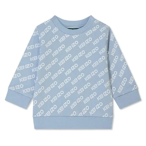 KENZO All Over Logo Sweatshirt - Blue