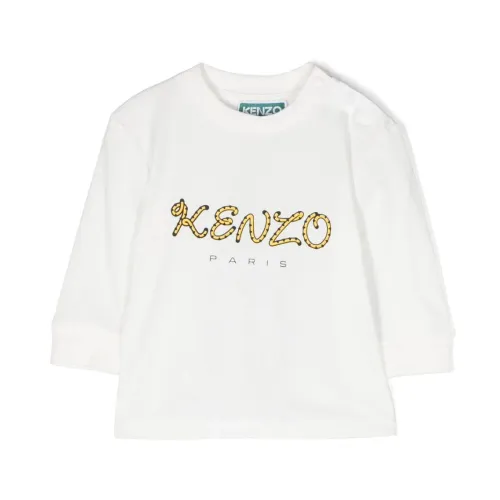 Kenzo , Baby Boy Cotton Jersey T-Shirt ,White male, Sizes: