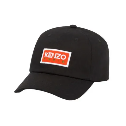 Kenzo , Baseball Hat with Embroidered Logo ,Black male, Sizes: ONE