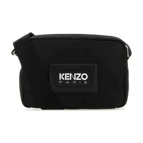 Kenzo , Black Canvas Crossbody Bag ,Black male, Sizes: ONE SIZE