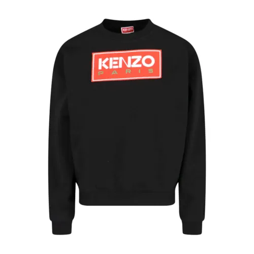 Kenzo , Black Logo Embroidered Sweater ,Black female, Sizes: