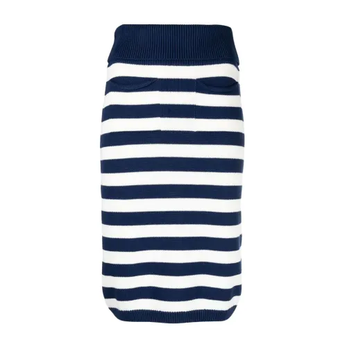 Kenzo , Blue Jena Midi Skirt ,Blue female, Sizes: