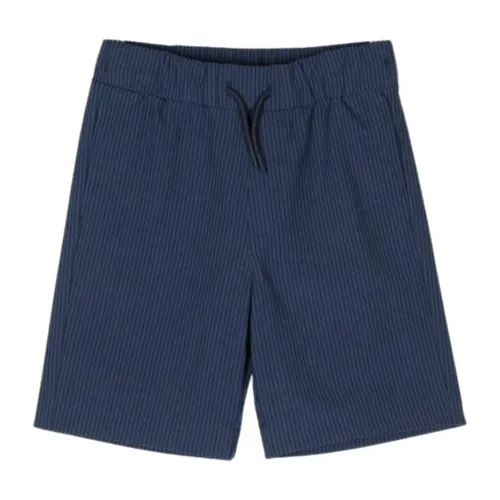 Kenzo , Blue Striped Kids Bermuda Shorts ,Blue male, Sizes: