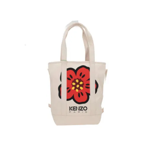 Kenzo , Boke Flower Canvas Tote Bag ,Beige female, Sizes: ONE SIZE