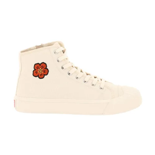 Kenzo , Boke Flower Hi-Top Sneakers ,White female, Sizes: