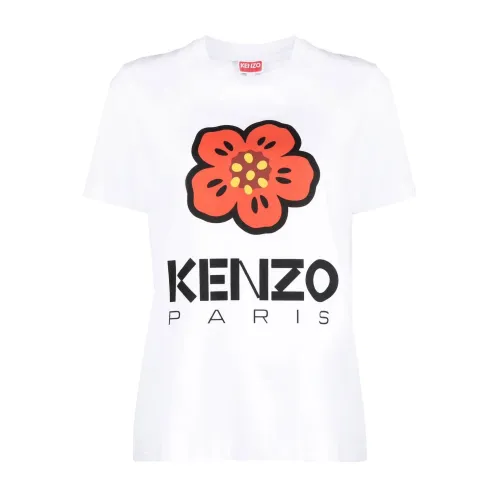 Kenzo , Boke Flower Print T-shirt ,White female, Sizes: