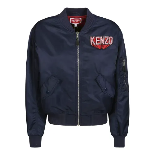 Kenzo , Bomber Jackets, Classic Style ,Blue female, Sizes: