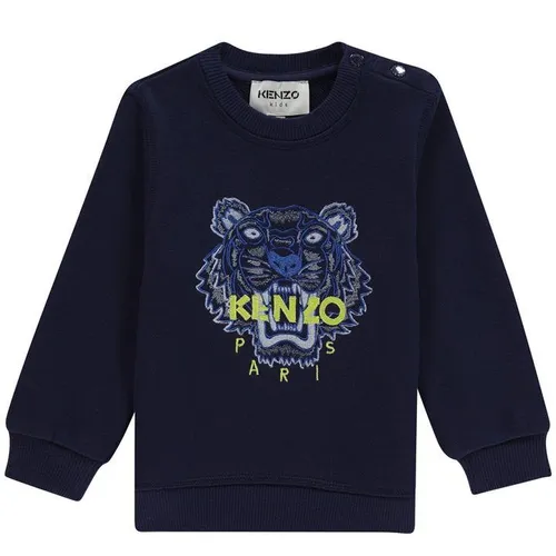 KENZO Boys Tiger Logo Sweatshirt - Blue