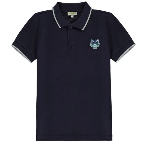 KENZO Boy'S Tiger Polo Shirt - Blue