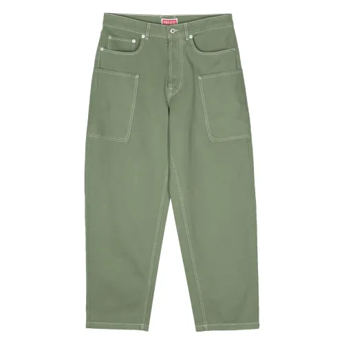 Kenzo , Cargo Denim Pants inspired by US Marines ,Green male, Sizes: