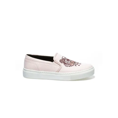 Kenzo , Faded Pink Tiger Slip-On Skate Shoes ,Pink female, Sizes: