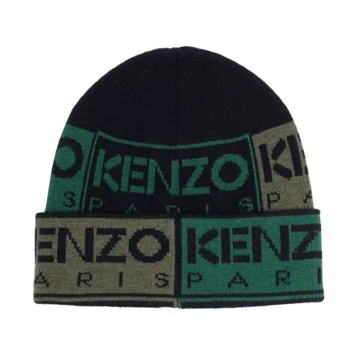 Kenzo , Fashionable Beanie Hat for Men ,Blue male, Sizes: ONE