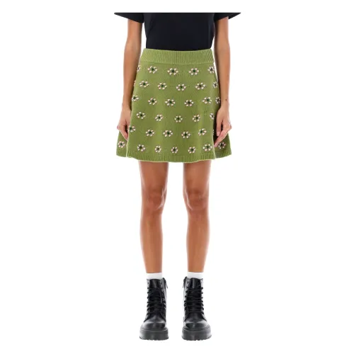 Kenzo , Floral Mini Skirt ,Green female, Sizes: