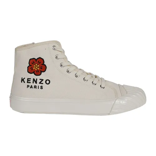 Kenzo , High Top Sneakers - Cream ,Beige male, Sizes:
