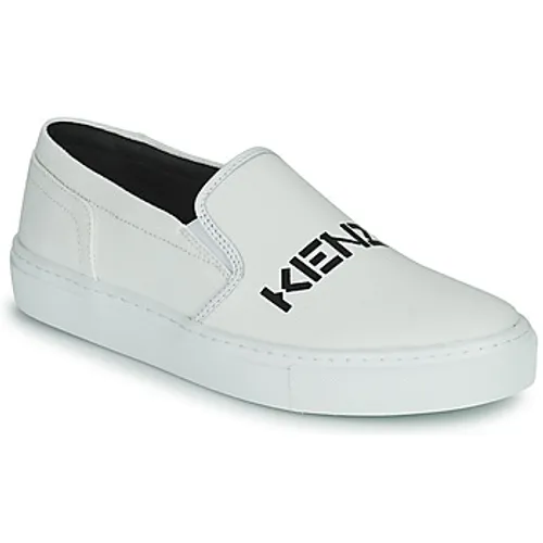 Kenzo  K-SKATE SLIP-ON KENZO LOGO  women's Slip-ons (Shoes) in White